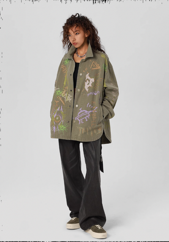 JHYQ Pulp Printed Work Jacket