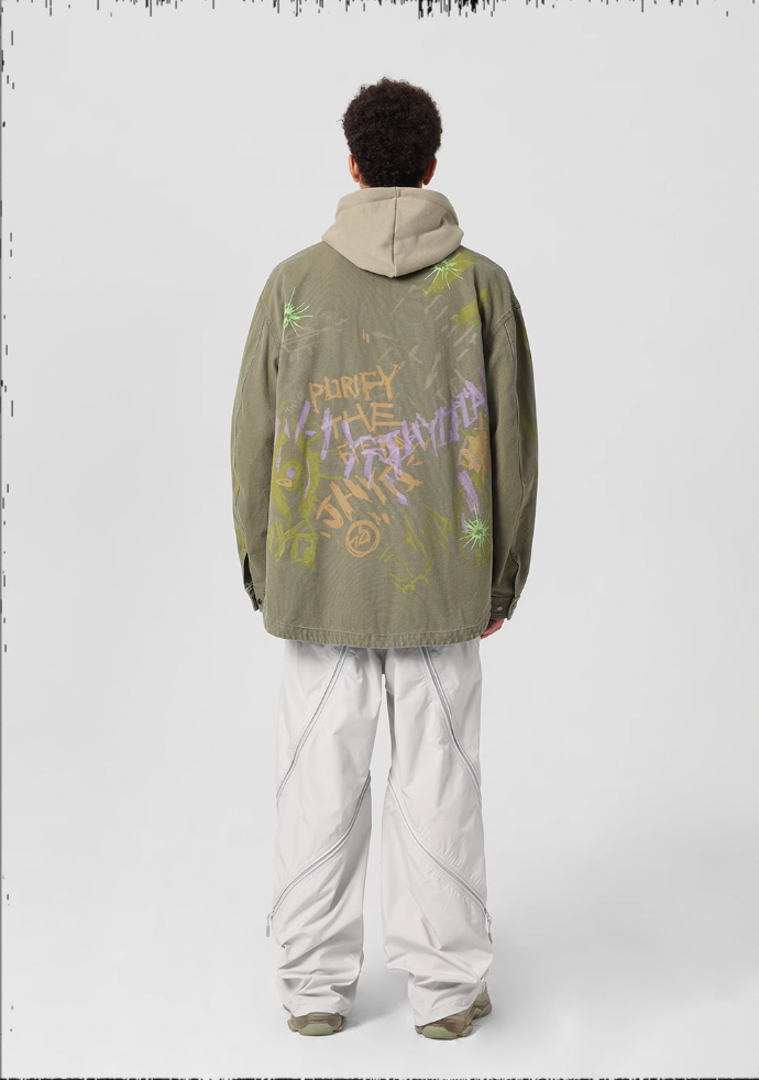 JHYQ Pulp Printed Work Jacket