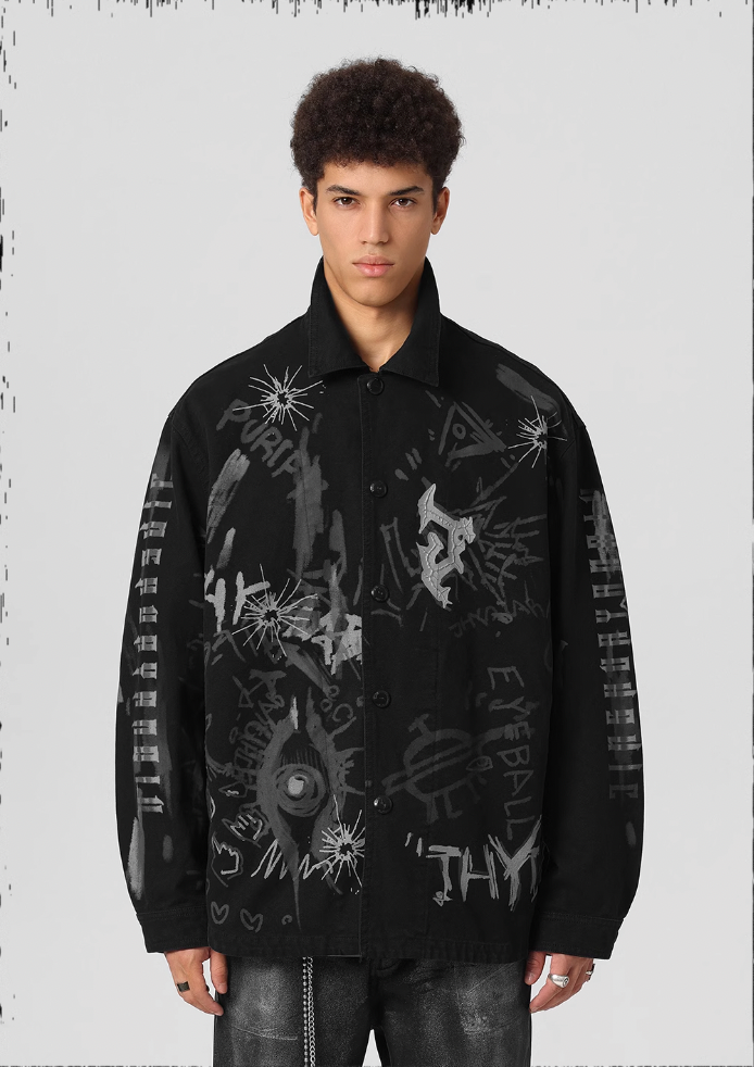 JHYQ Pulp Printed Work Jacket