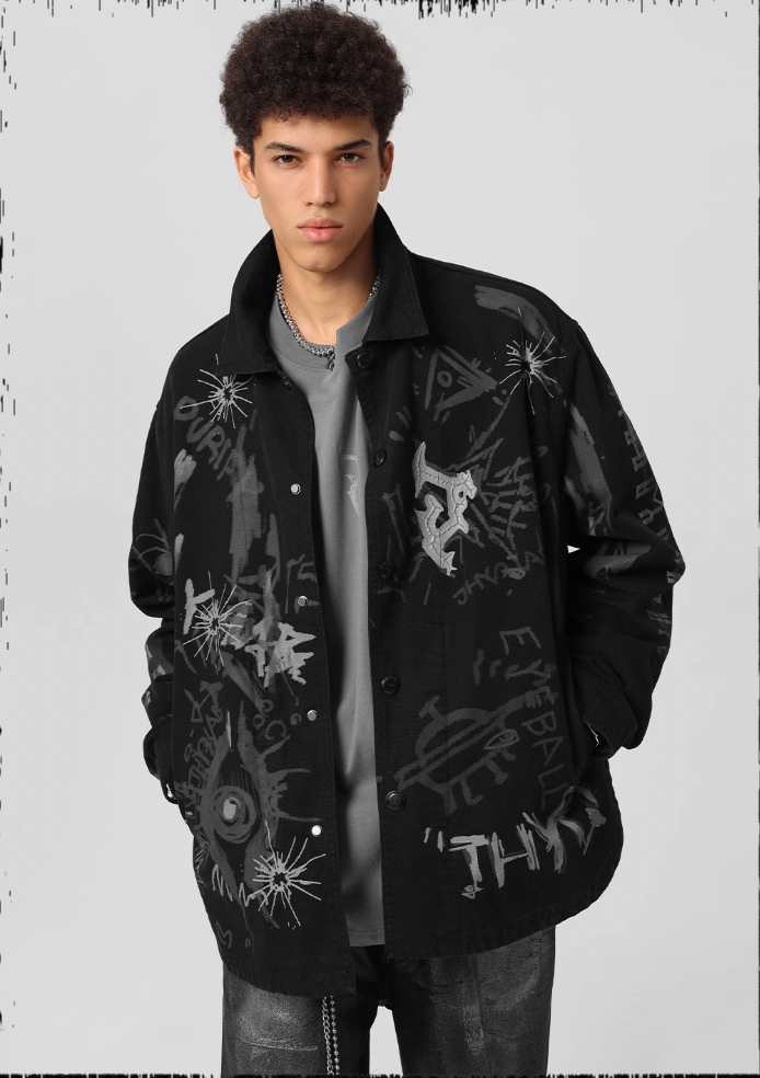 JHYQ Pulp Printed Work Jacket