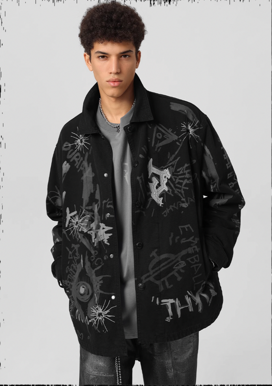 JHYQ Pulp Printed Work Jacket