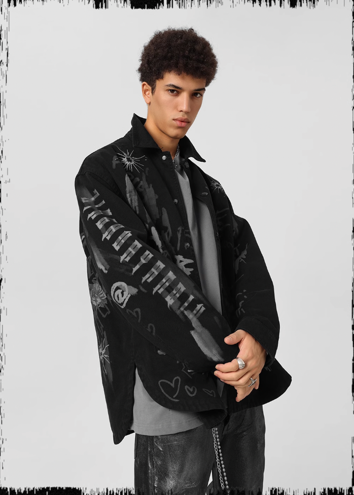 JHYQ Pulp Printed Work Jacket