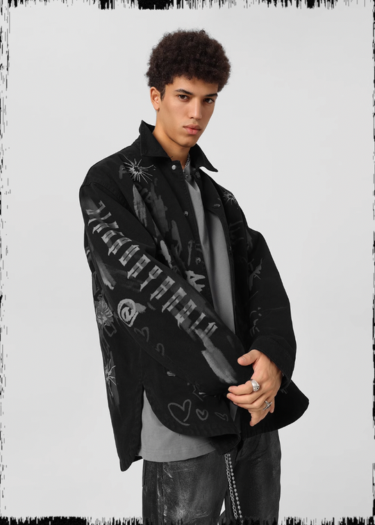 JHYQ Pulp Printed Work Jacket