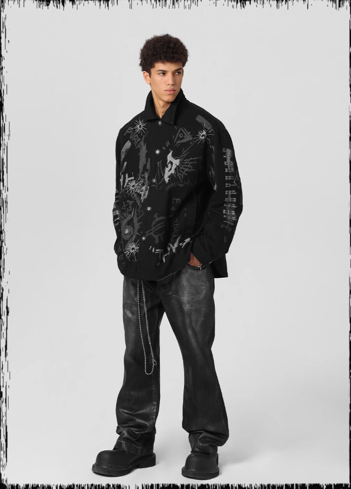 JHYQ Pulp Printed Work Jacket