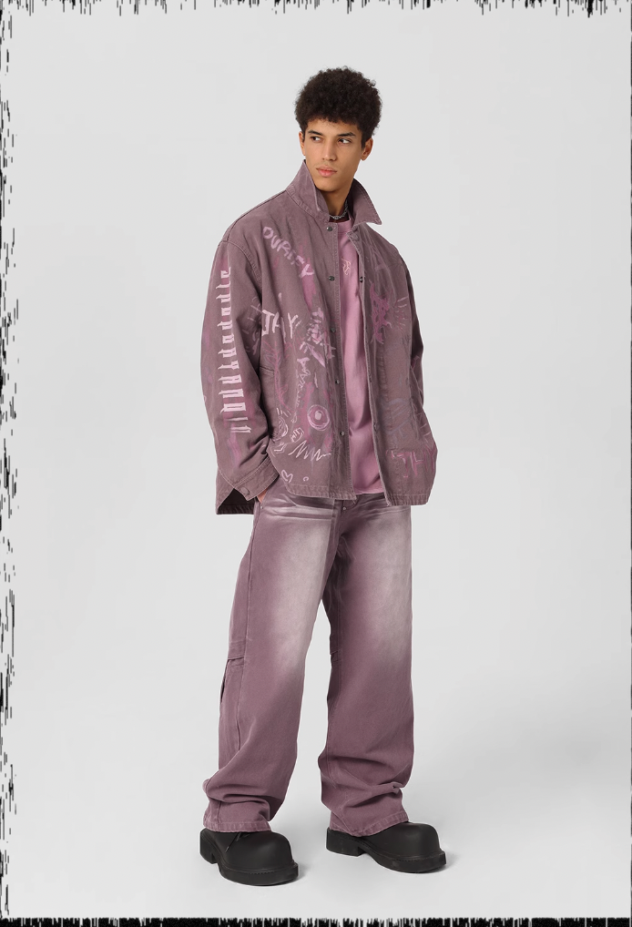 JHYQ Pulp Printed Work Jacket