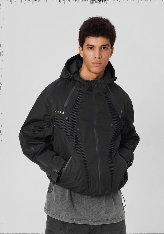 JHYQ Outdoor Hooded Mesh Rushing Jacket