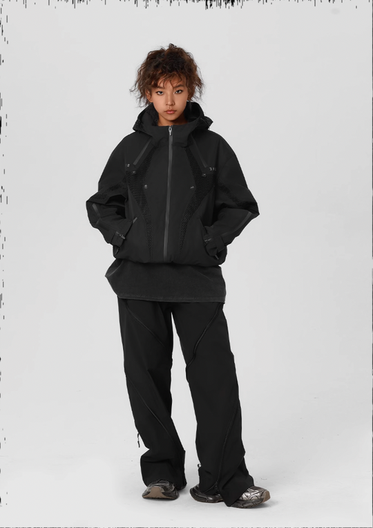 JHYQ Outdoor Hooded Mesh Rushing Jacket