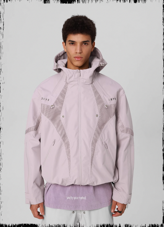 JHYQ Outdoor Hooded Mesh Rushing Jacket