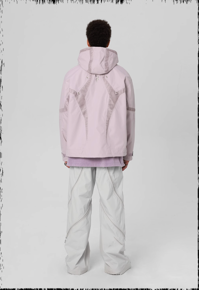 JHYQ Outdoor Hooded Mesh Rushing Jacket