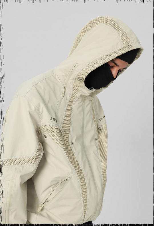 JHYQ Outdoor Hooded Mesh Rushing Jacket