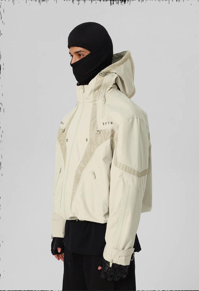 JHYQ Outdoor Hooded Mesh Rushing Jacket