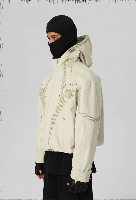 JHYQ Outdoor Hooded Mesh Rushing Jacket