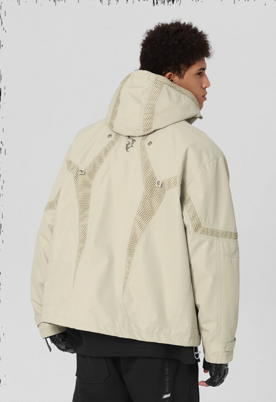 JHYQ Outdoor Hooded Mesh Rushing Jacket