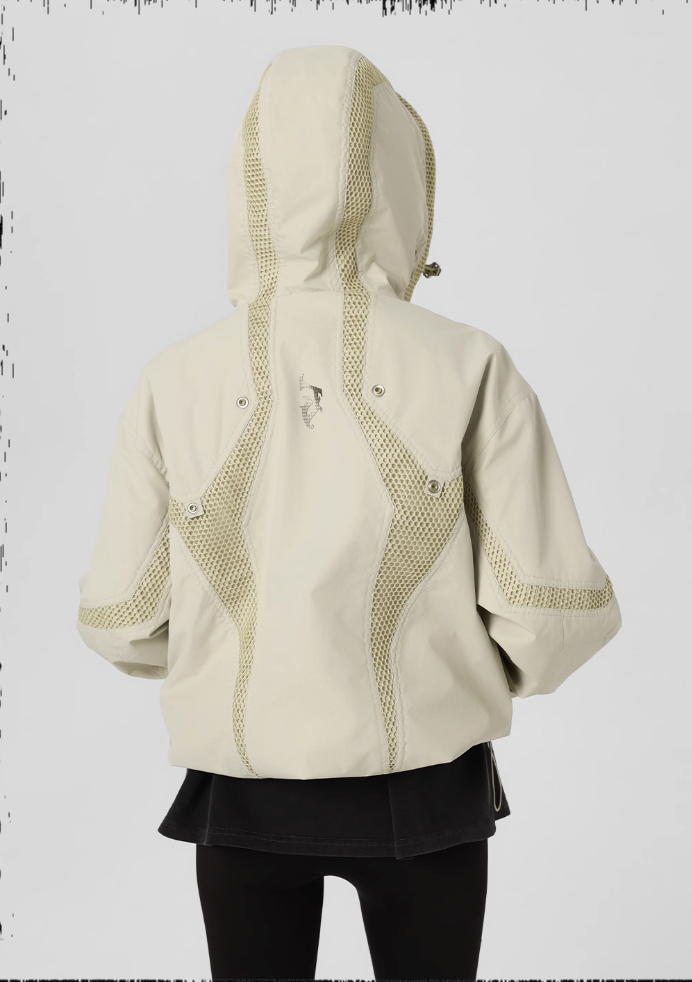 JHYQ Outdoor Hooded Mesh Rushing Jacket