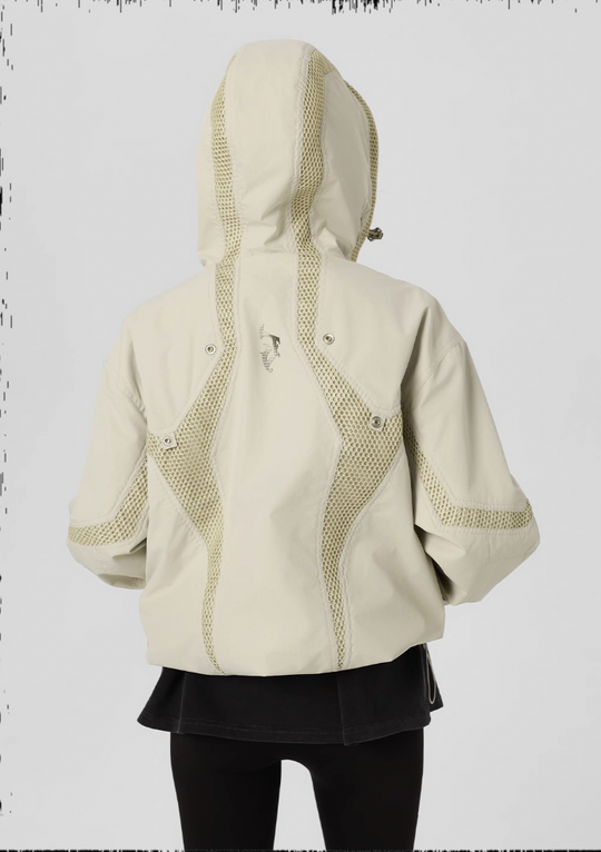 JHYQ Outdoor Hooded Mesh Rushing Jacket