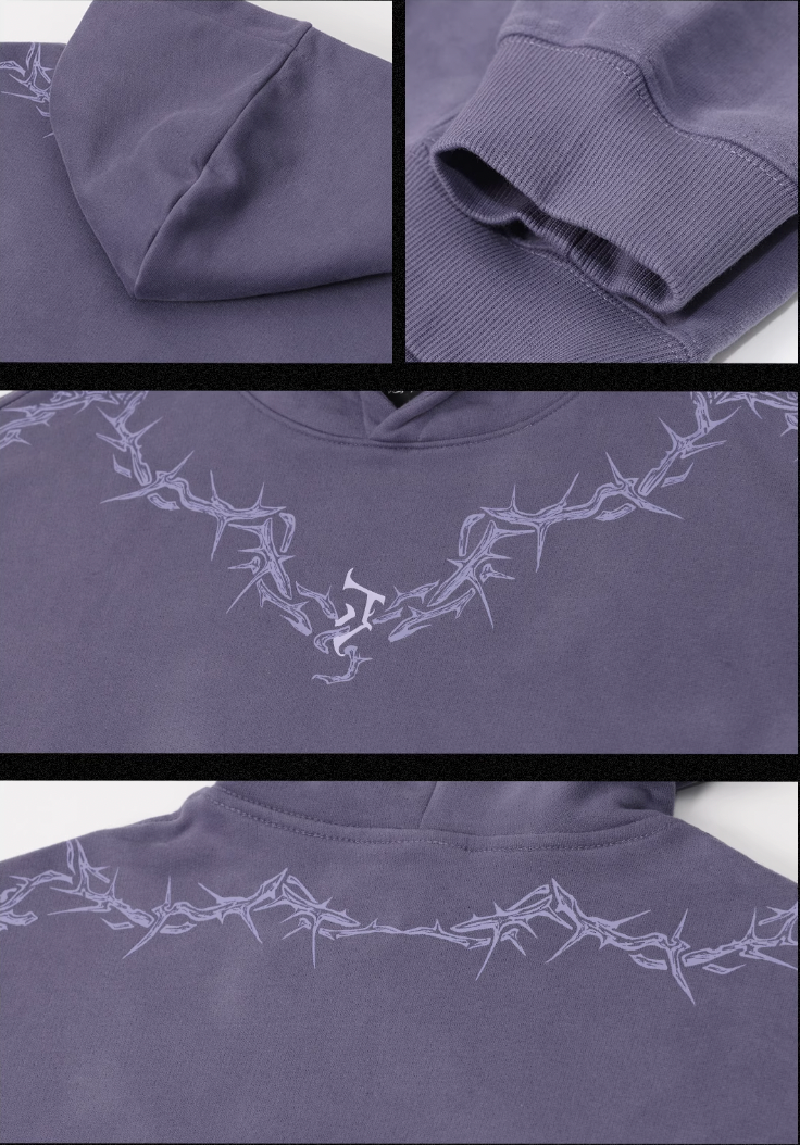 JHYQ Glue Crack Printing Hoodie