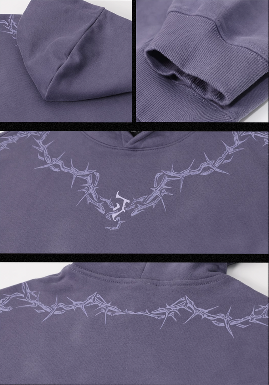 JHYQ Glue Crack Printing Hoodie