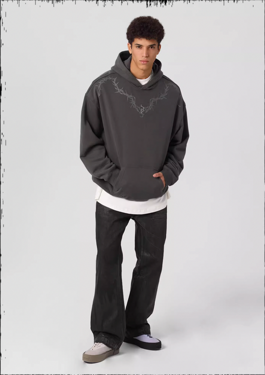 JHYQ Glue Crack Printing Hoodie