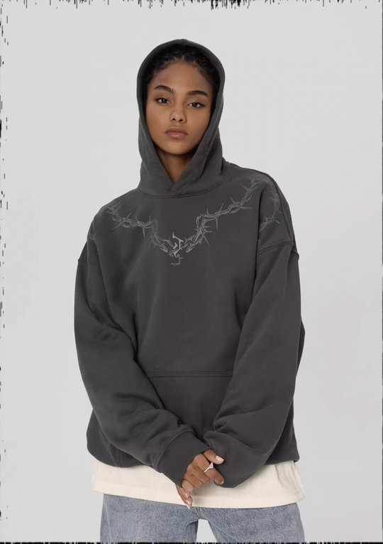 JHYQ Glue Crack Printing Hoodie