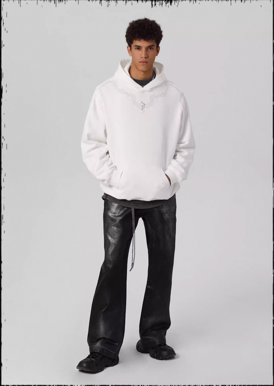 JHYQ Glue Crack Printing Hoodie