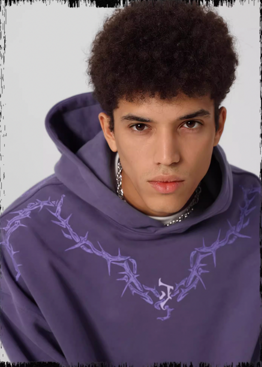 JHYQ Glue Crack Printing Hoodie