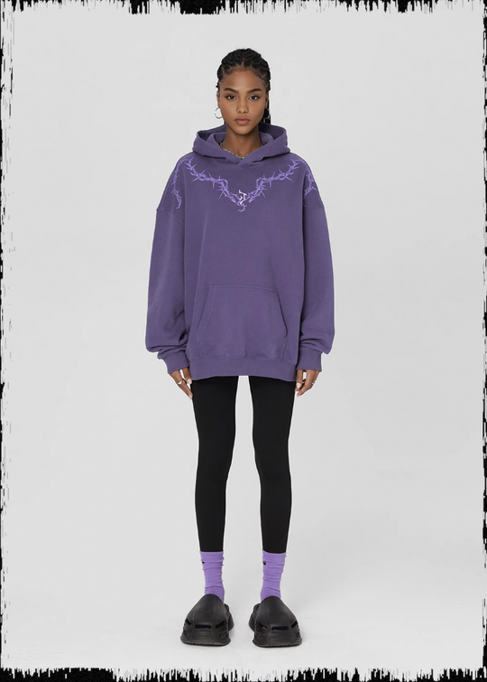 JHYQ Glue Crack Printing Hoodie