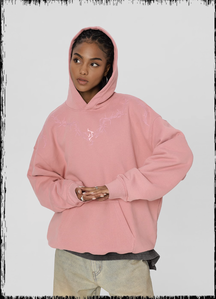 JHYQ Glue Crack Printing Hoodie