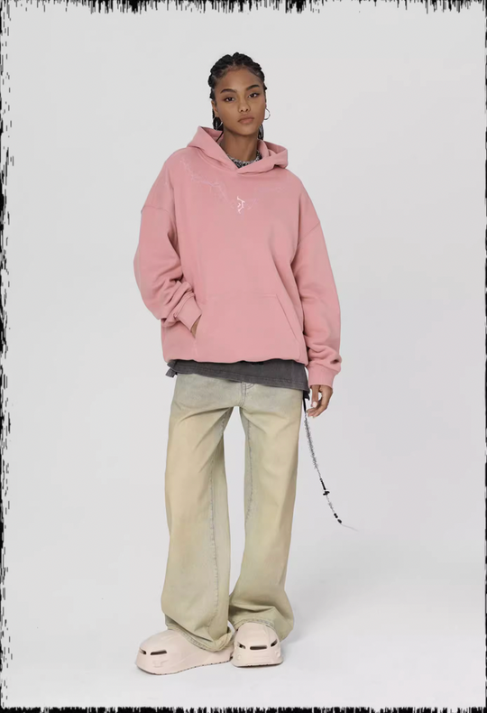 JHYQ Glue Crack Printing Hoodie