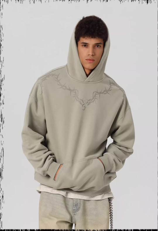 JHYQ Glue Crack Printing Hoodie