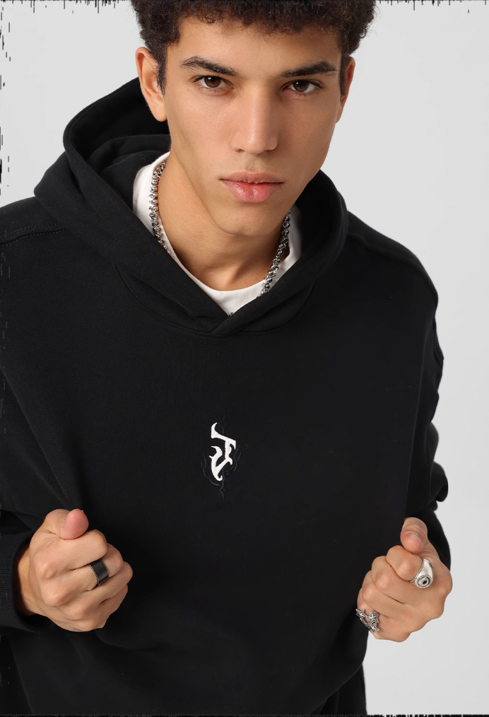 JHYQ Logo 3D Embroidery Hoodie