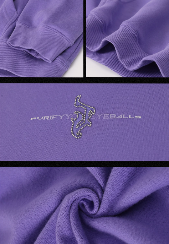 JHYQ Embroidered Beaded Logo Hoodie