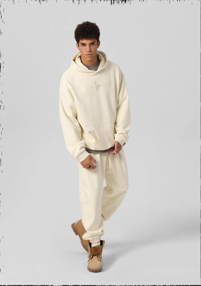 JHYQ Embroidered Beaded Logo Hoodie