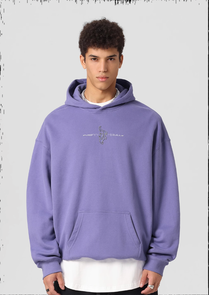 JHYQ Embroidered Beaded Logo Hoodie