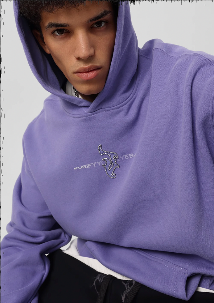 JHYQ Embroidered Beaded Logo Hoodie