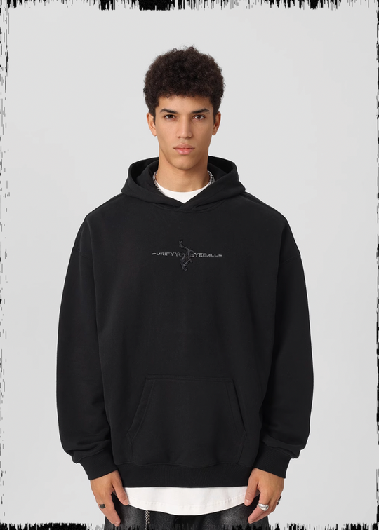 JHYQ Embroidered Beaded Logo Hoodie