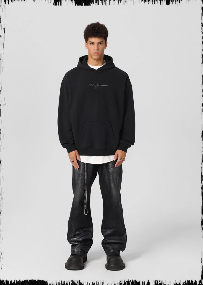 JHYQ Embroidered Beaded Logo Hoodie