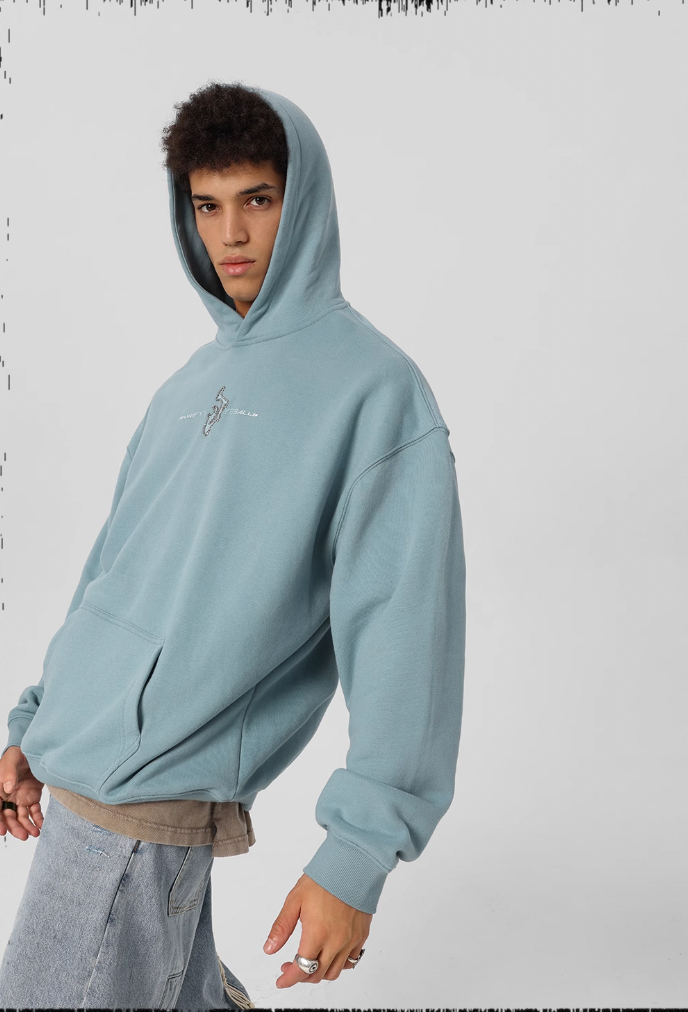 JHYQ Embroidered Beaded Logo Hoodie