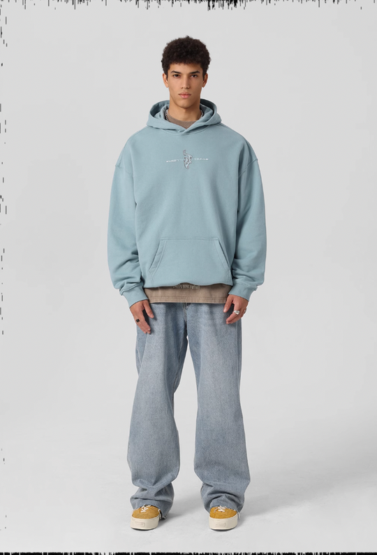 JHYQ Embroidered Beaded Logo Hoodie