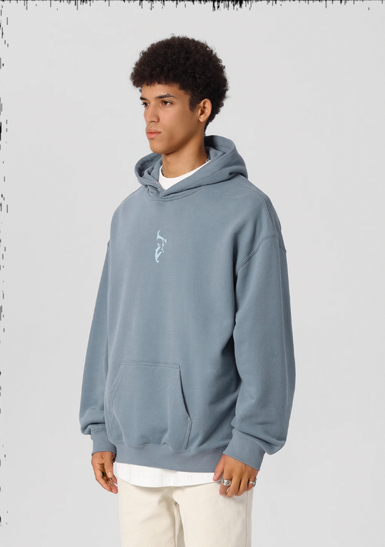 JHYQ White Dove Bubble Print Hoodie