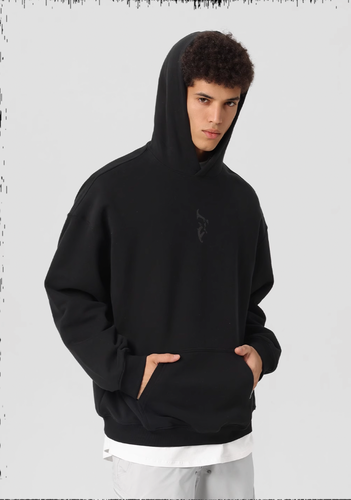 JHYQ White Dove Bubble Print Hoodie