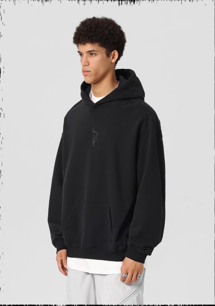 JHYQ White Dove Bubble Print Hoodie