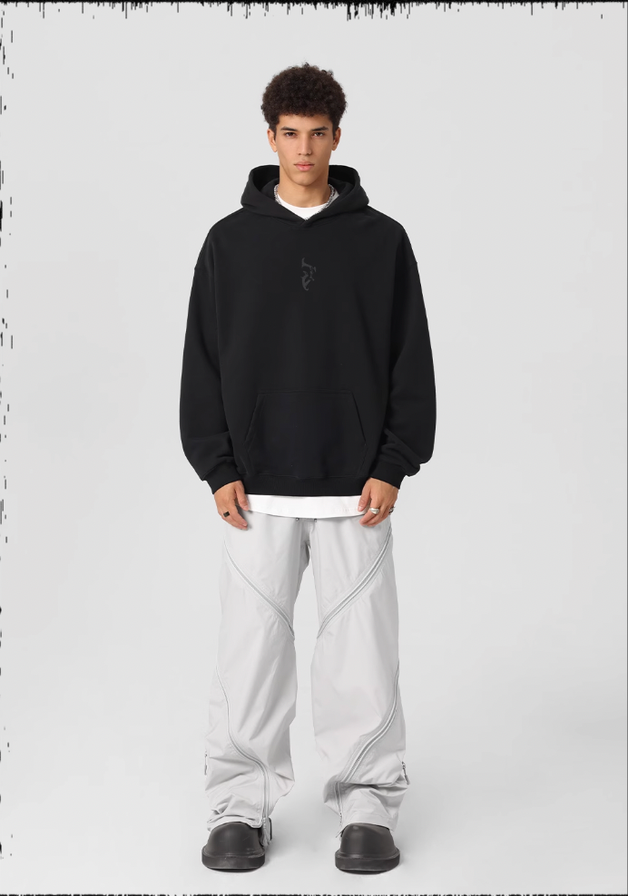 JHYQ White Dove Bubble Print Hoodie