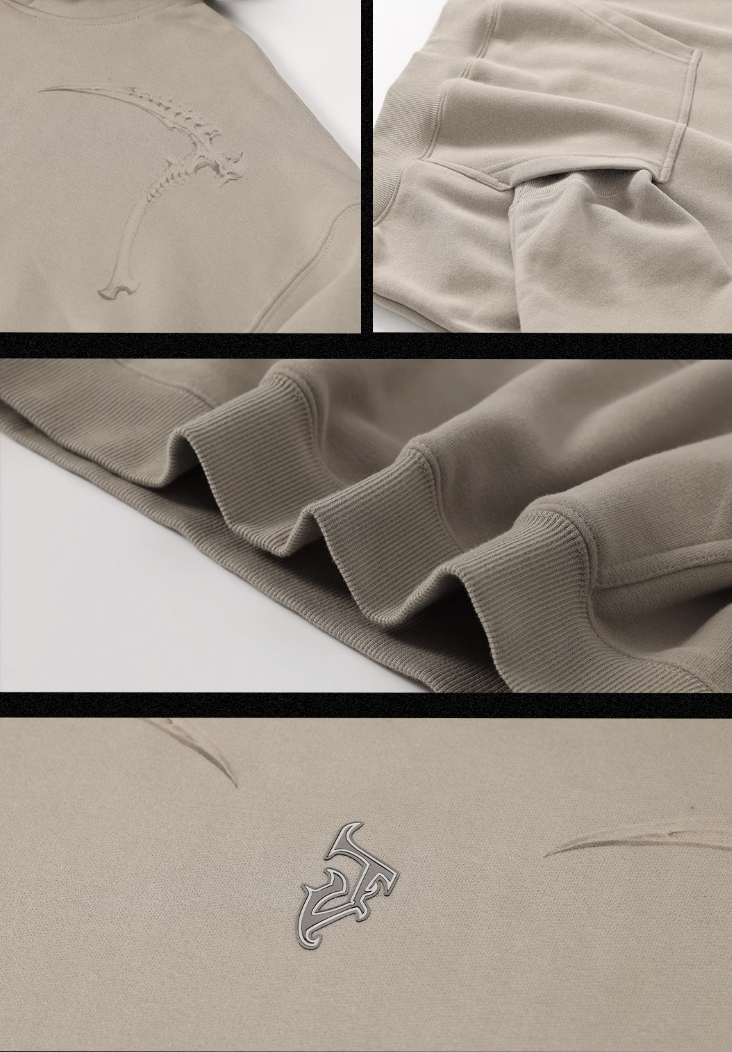 JHYQ Mechanical Sickle Printed Hoodie