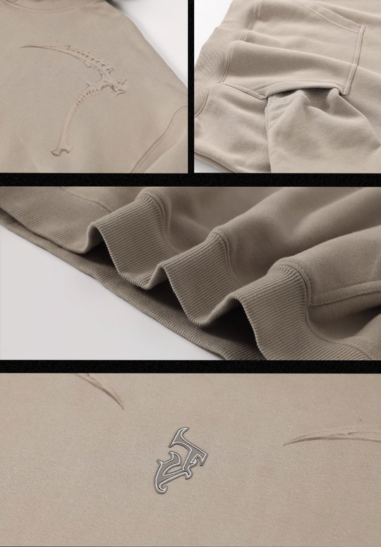 JHYQ Mechanical Sickle Printed Hoodie