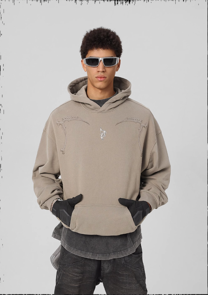 JHYQ Mechanical Sickle Printed Hoodie