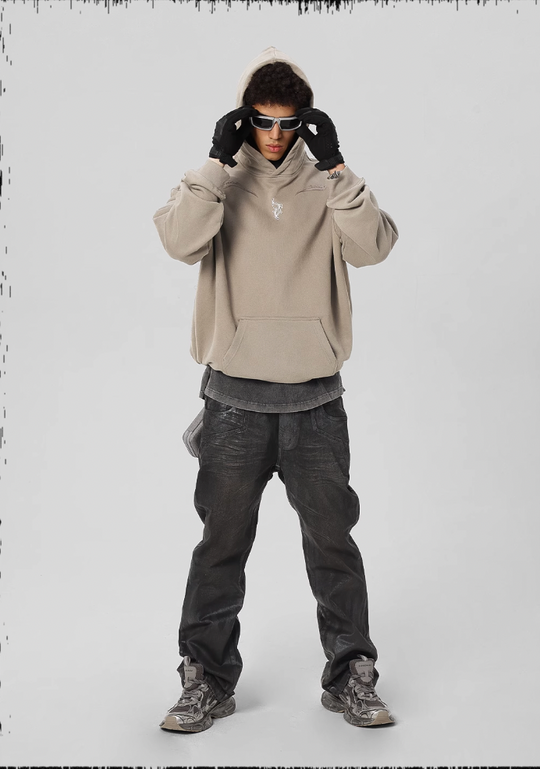 JHYQ Mechanical Sickle Printed Hoodie