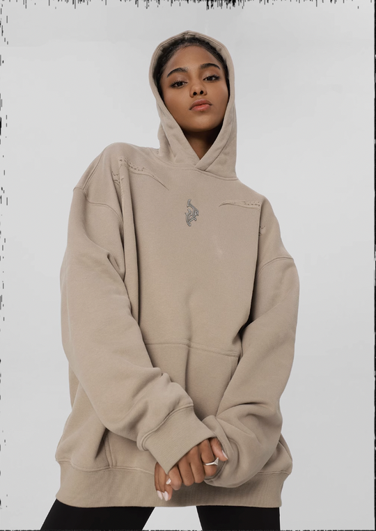 JHYQ Mechanical Sickle Printed Hoodie