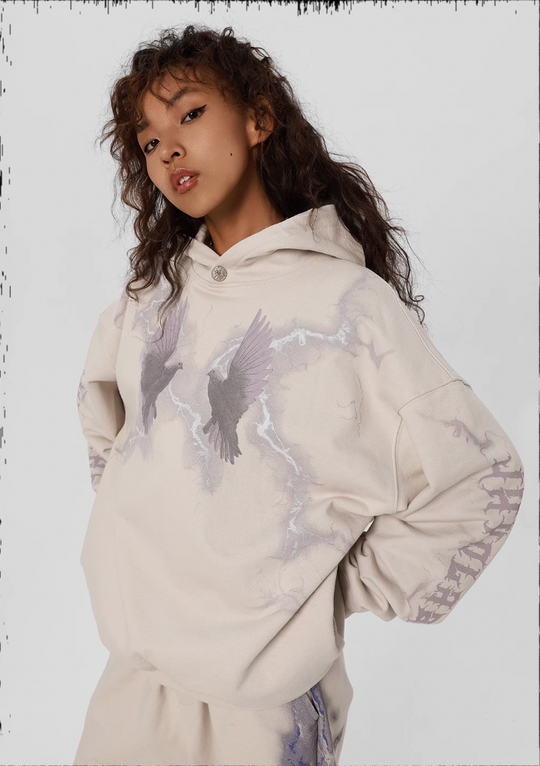 JHYQ Thunder Bird Printed Hoodie