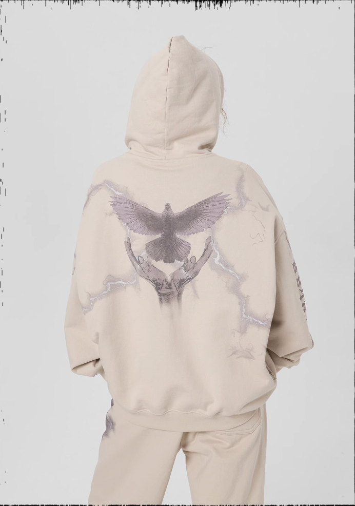 JHYQ Thunder Bird Printed Hoodie