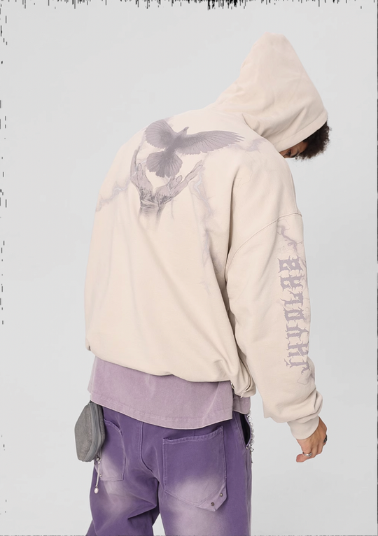 JHYQ Thunder Bird Printed Hoodie